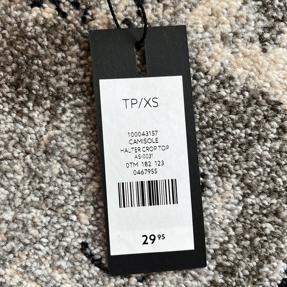 Dynamite Cropped Halter Striped Top - Picture 8 of 8